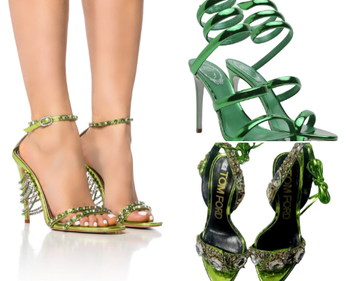 Green Heels Collection | Emerald, Sage & Olive Heels for Trendy Outfits cover photo collage