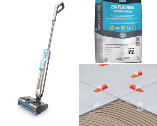 Flooring supplies cover photo collage