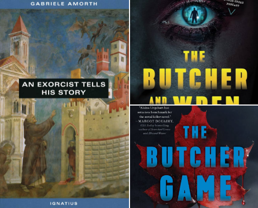 I Recomend These Thriller/Horror Books cover photo collage