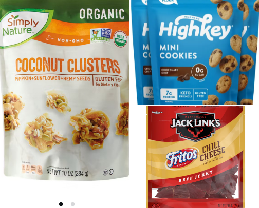 High protein low carb snacks cover photo collage