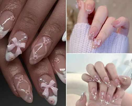 Press-on Nails cover photo collage