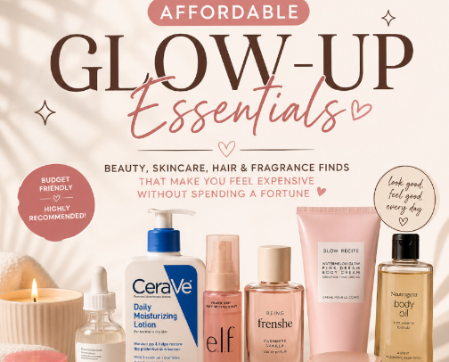 ✨ Affordable Glow-Up Essentials cover photo collage
