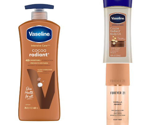 Body Care Essentials: cocoa vanilla edition cover photo collage