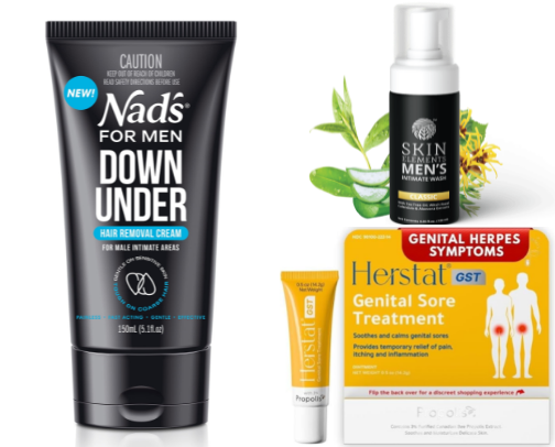 Men’s Intimate Care for comfort, hygiene & support cover photo collage