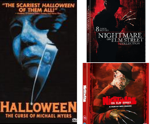 Horror lovers lists cover photo collage