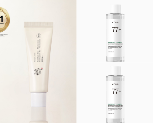 Viral beauty and skincare cover photo collage