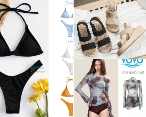 BEACHYYY THINGS cover photo collage