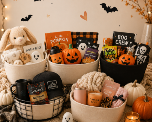 Boo Baskets cover photo collage