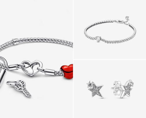 Pandora jewelry 💍 cover photo collage