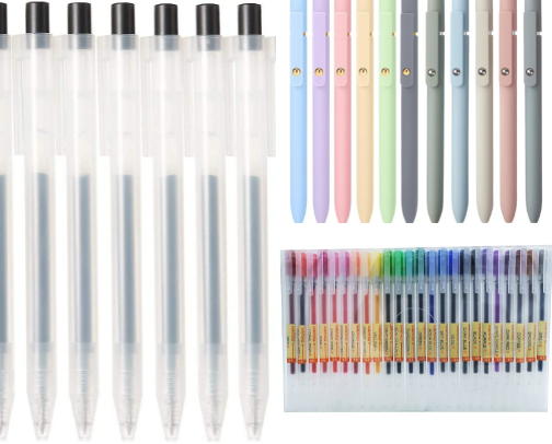 essential aesthetic stationery items cover photo collage