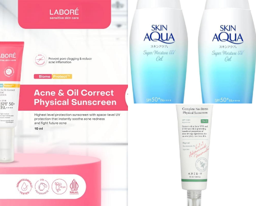 ✨ Sunscreen That I’d Actually Recommend for Acne-Prone & Sensitive Skin cover photo collage