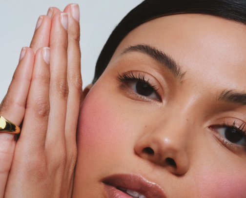 Someone with dry sensitive acne prone skin cover photo collage
