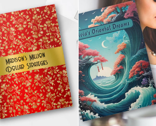 Customizable Journals cover photo collage