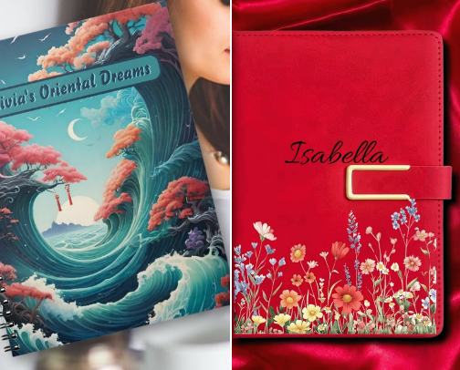 Customizable Journals & Personalized Notebooks for Gifts, Goals & Creativity cover photo collage