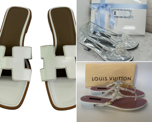 Your Foot Must Wear Classy & Vintage Sandals cover photo collage
