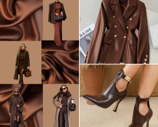 El color mas elegante del momento: marrón 🤎 cover photo collage