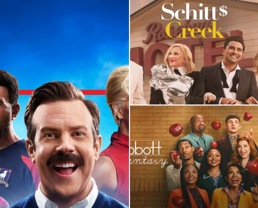 Feel Good & Funny Shows to Binge Watch cover photo collage