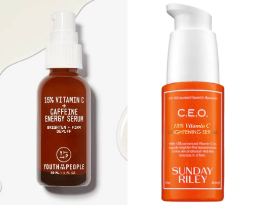 Vitamin C serum cover photo collage