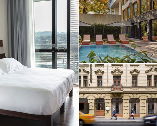 Favourite places around the world cover photo collage
