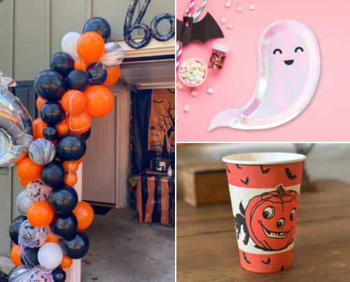 Halloween Party Hosting: Decorations, Tableware & Party Supplies cover photo collage