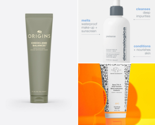 Some of my top skincare products cover photo collage