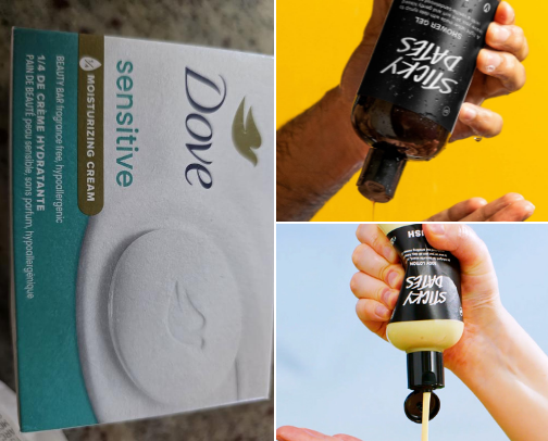 shower routine cover photo collage