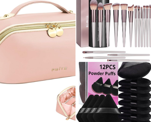 Makeup Accessories cover photo collage