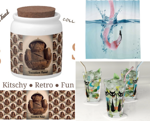 Kitschy Finds & Retro Treasures cover photo collage