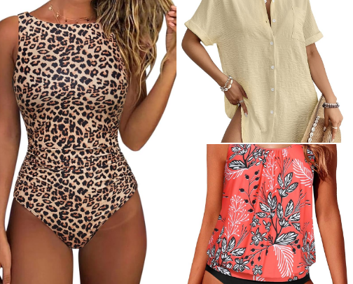 Swim wear cover photo collage