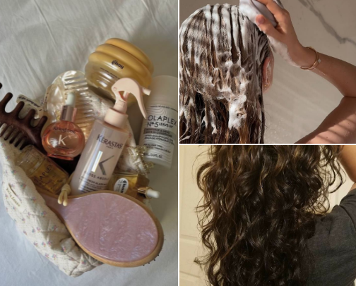 Secrets to Glass Hair & Healthy Scalp🧴👩 cover photo collage