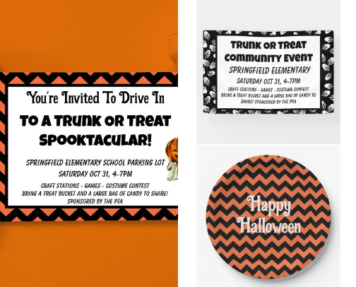 Halloween party ideas cover photo collage