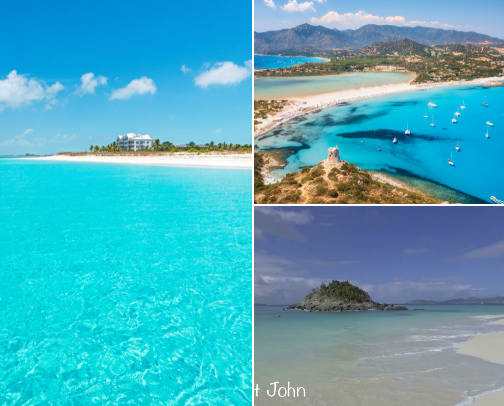 Favorite beaches cover photo collage