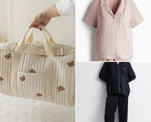 Borsa parto per la mamma cover photo collage