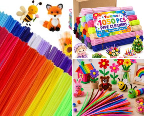 Pipe Cleaners and Pom Poms That Turned My Daughter Into Everyone's Favorite Gift-Giver cover photo collage