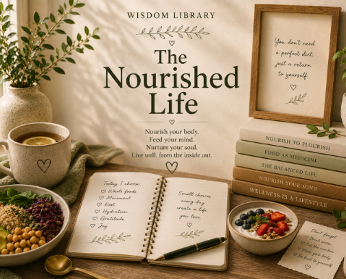 The Nourished Life - Nutrition cover photo collage