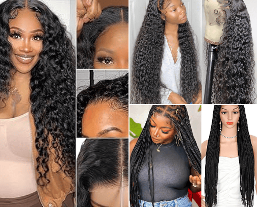 Amazon Wigs cover photo collage