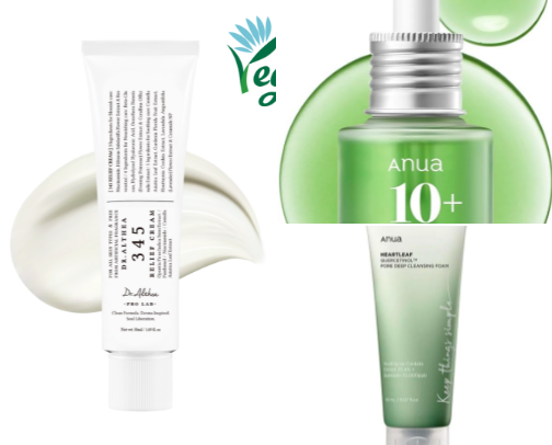 Skincare and makeup cover photo collage