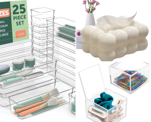 Aesthetically Pleasing Skin Care/Bathroom Storage Organization cover photo collage