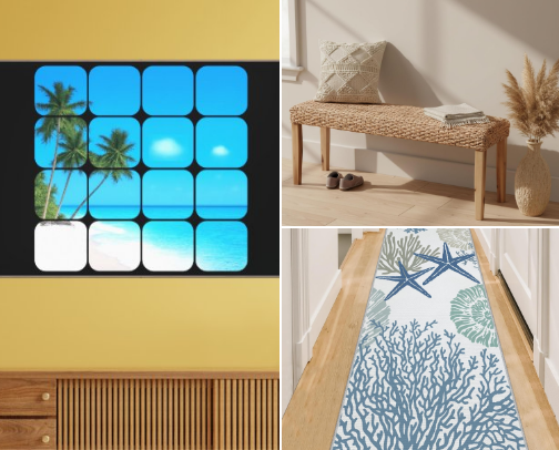 Coastal Luxury Airbnb cover photo collage