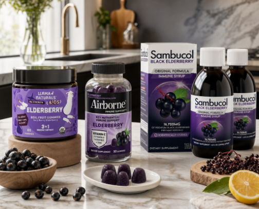 Berry Good Defense: Elderberry & Immune Boosters for the Whole Crew 🫐✨ cover photo collage