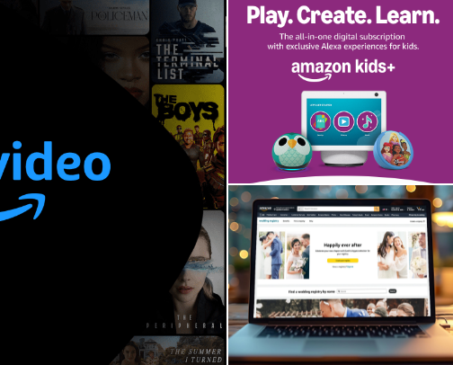 🌹 Amazon Perks, Entertainment & Everyday Convenience cover photo collage