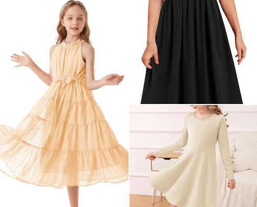 Beautiful girl dresses cover photo collage