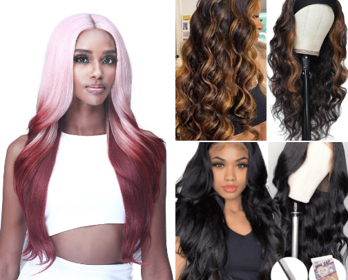 What you'll find in my Walmart wigs cart cover photo collage