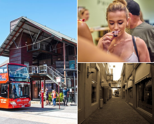 Travel and best destinations for tourists in perth cover photo collage