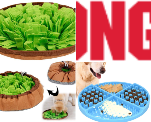 Enrichment Dog Toys cover photo collage