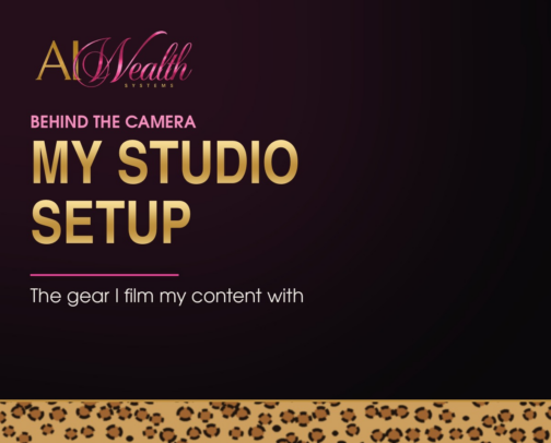 My Studio Setup cover photo collage