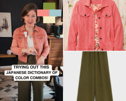 Oil Green, Coral Red, Light Glaucous Blue, Sulphur Yellow - Here's What A Japanese Color Dictionary Made Me Wear cover photo collage