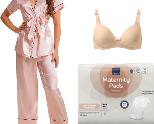 WHAT TO PACK FOR YOUR NEWBORN HOSPITAL BAG(FOR MOM) cover photo collage