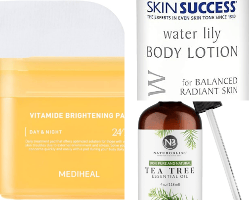 My skincare favorites cover photo collage