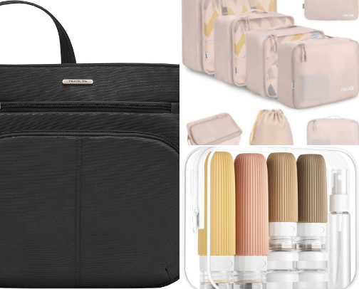 Travel Essentials for Mom Travelers (Stress-Free Trips with Kids) cover photo collage